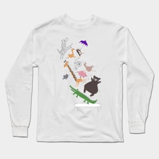 jumping animals Long Sleeve T-Shirt